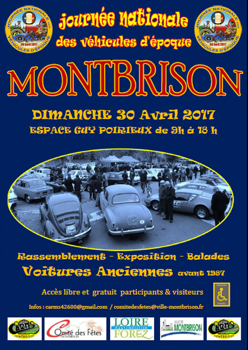 Des baptêmes de voitures anciennes le 30 avril à Montbrison