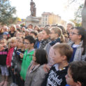 Enfants de CM2 de l'école Brillé chantent un couplet de la Marseillaise