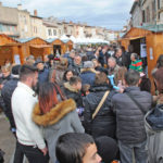 Foule au marché de noël