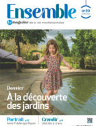 couverture magazine ensemble n°20 avec fillette jouant au bord d'un bassin