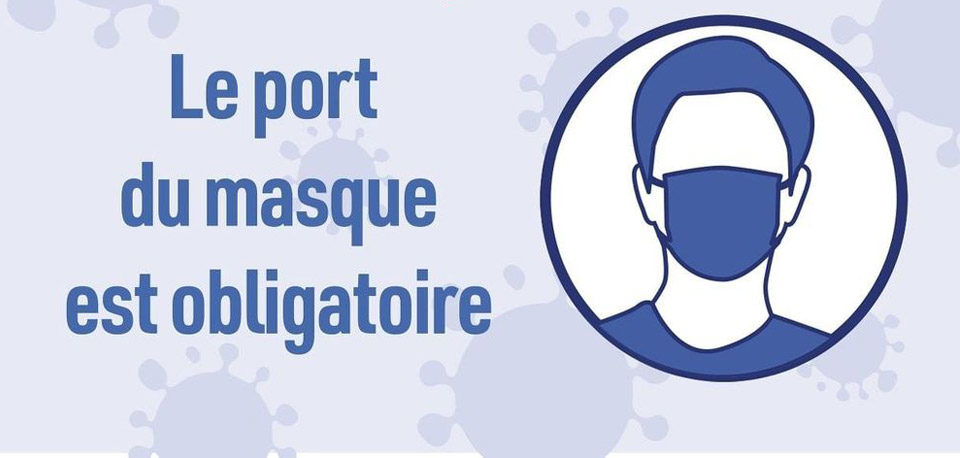 illustration port du masque obligatoire covid